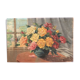 Still life oil on flower bouquet panel