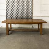 Solid wood dining table, 1970s