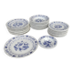 Service de table, ancien bleu–27 pièces
