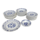 Table service, antique blue – 27 pieces