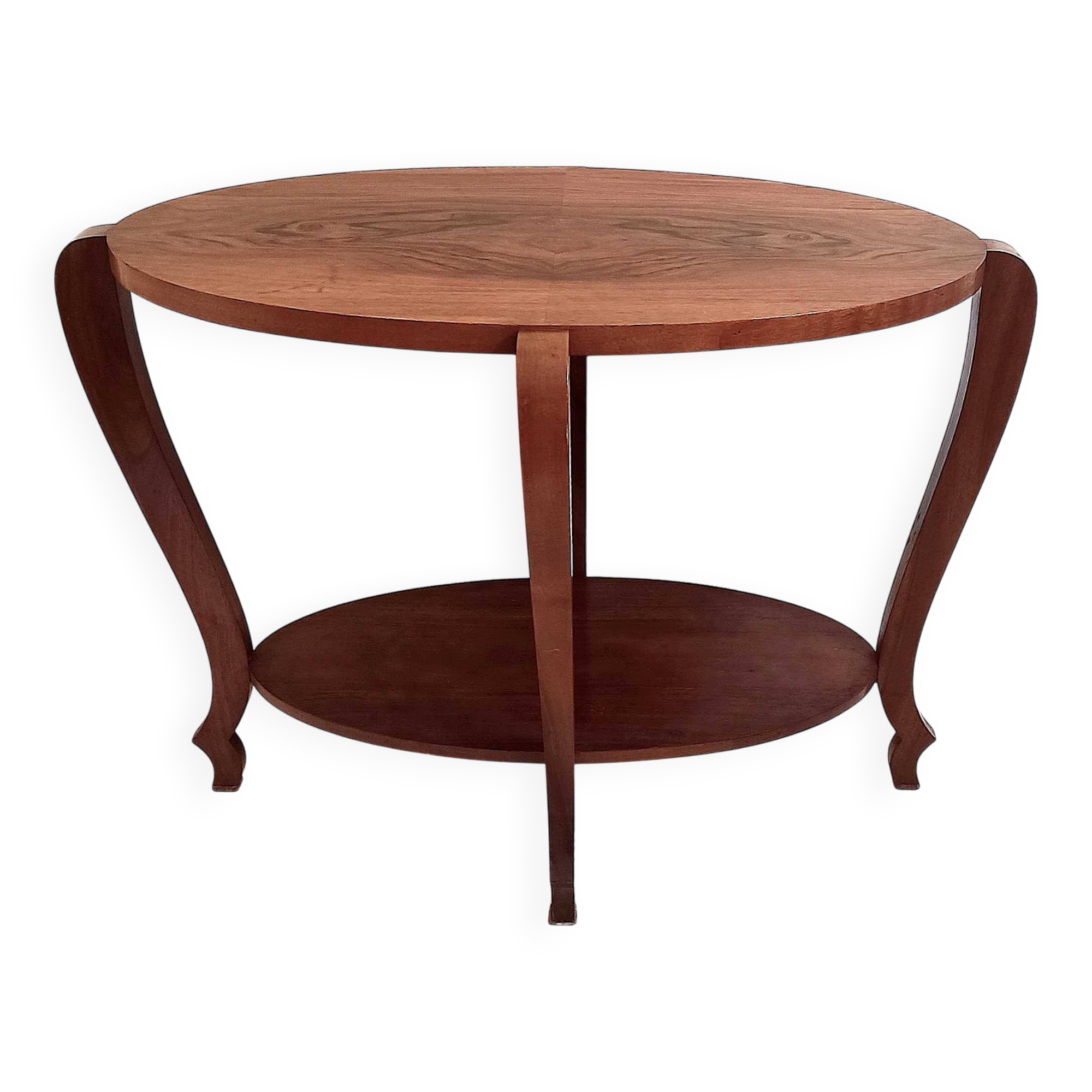 Art Deco oval pedestal table Width 80 cm