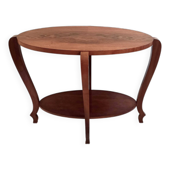 Art Deco oval pedestal table Width 80 cm