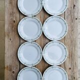 Set of 8 small plates from Creil and Montereau