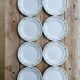 Set of 8 small plates Creil and Montereau