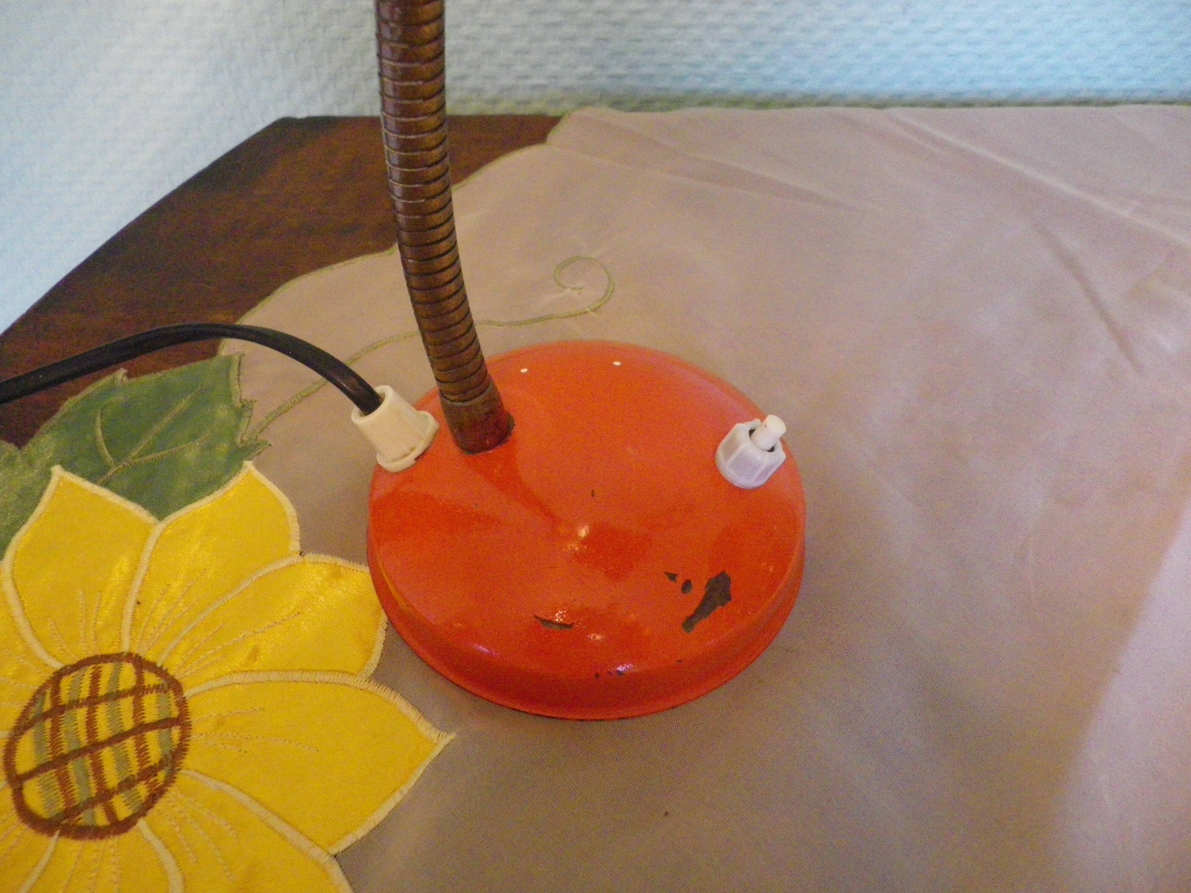 Table lamp, tiltable, metal, 70s