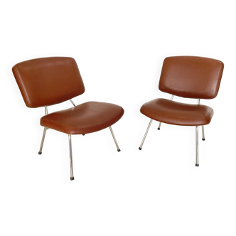 Pair of low chairs 1950