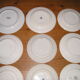 Set of 12 different flat plates