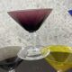 vintage 1970s martini glass set