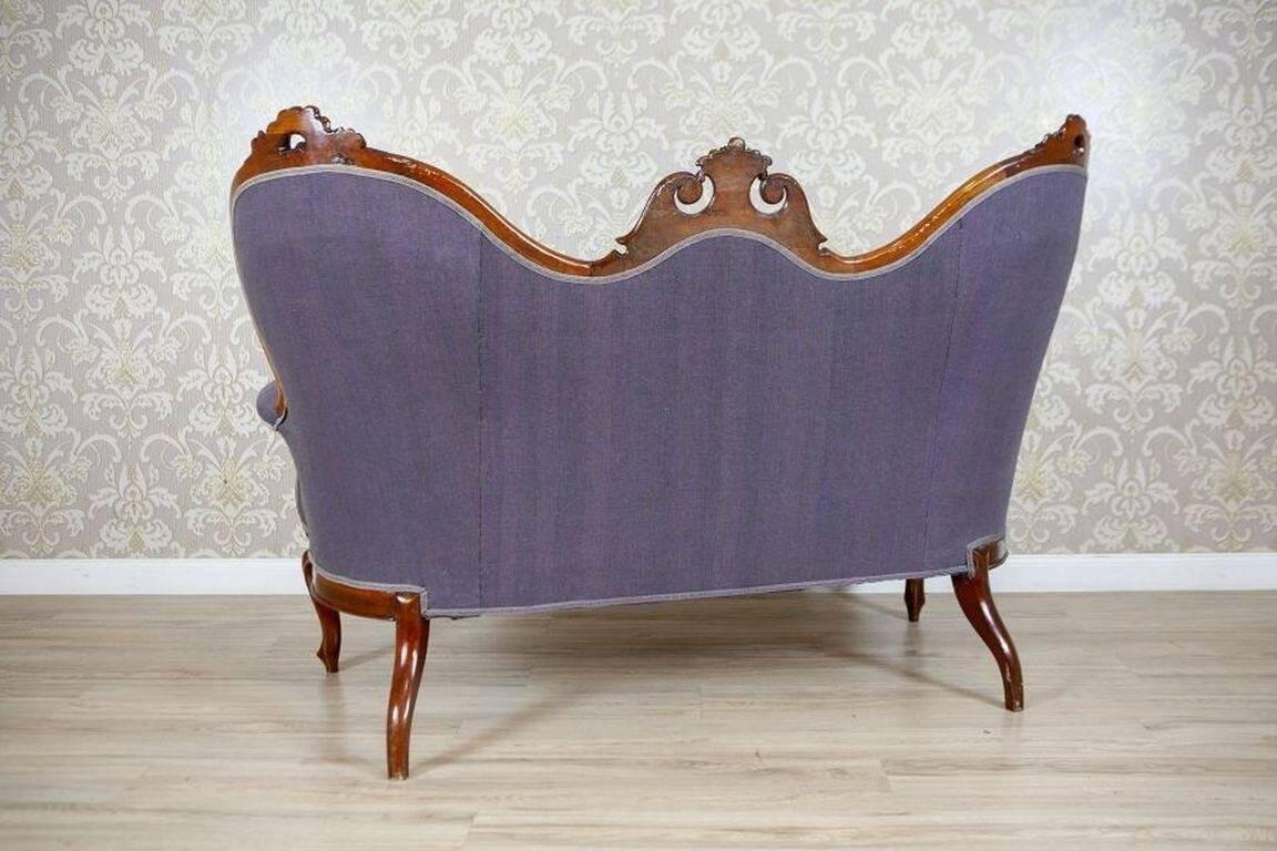 Rococo Revival Walnut Sofa, 1860