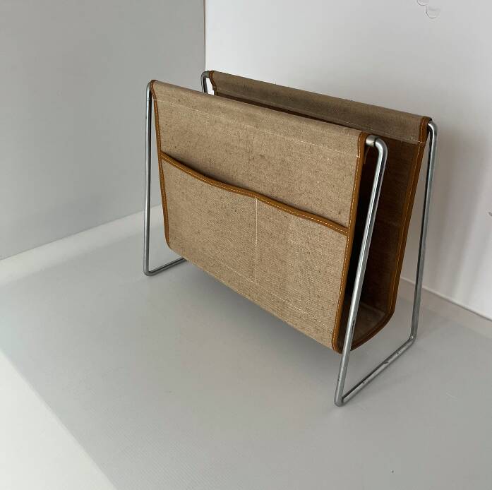 Vintage Verner Panton magazine rack for Fritz Hansen
