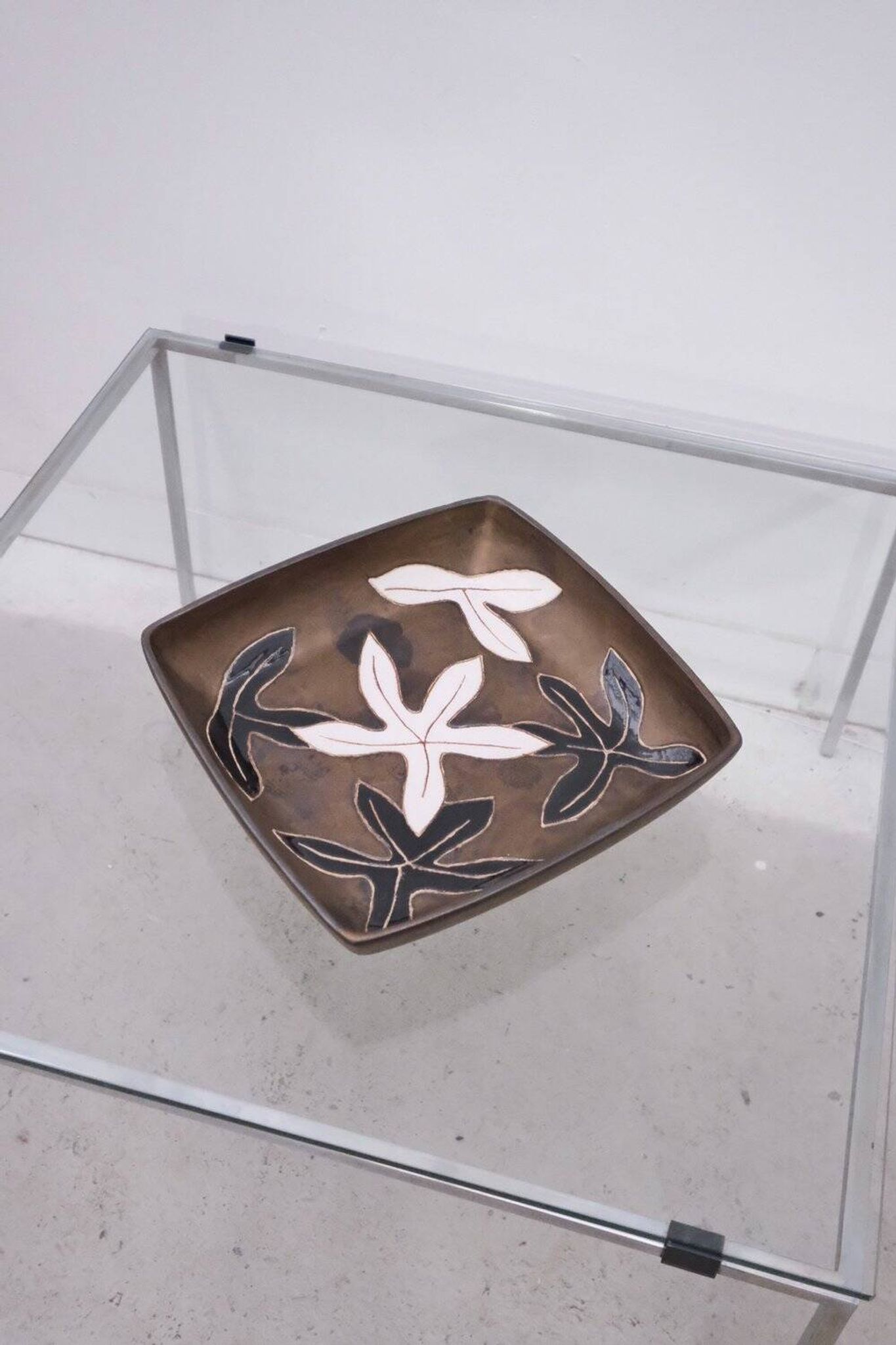 Plat en céramique de sant vicens, france 1970