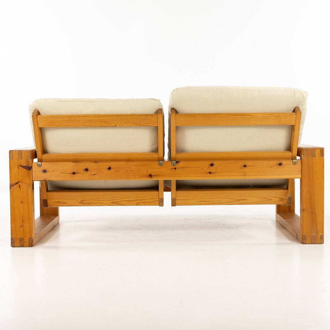 Yngve ekström. two-seater canapé, in pine.