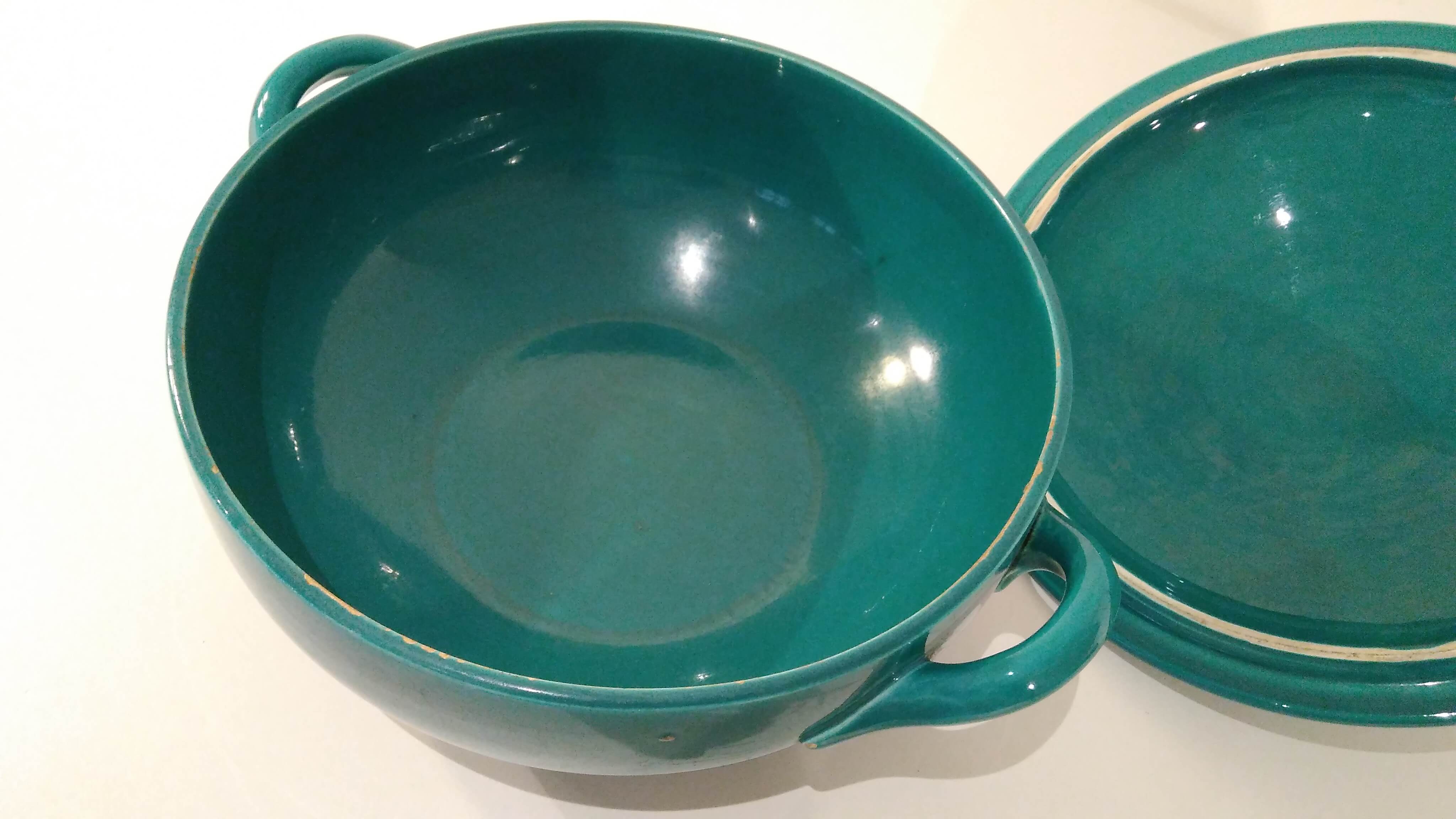 Vintage ceramic tureen with lid