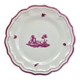 Ancien plat rond Gien modèle Paysages roses 1938 1960