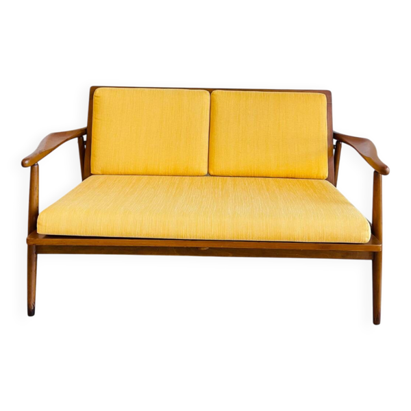 Banquette scandinave teck 2 places, circa 1960 — Beyit