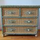 Rattan and wicker commode from the 70s – 80s