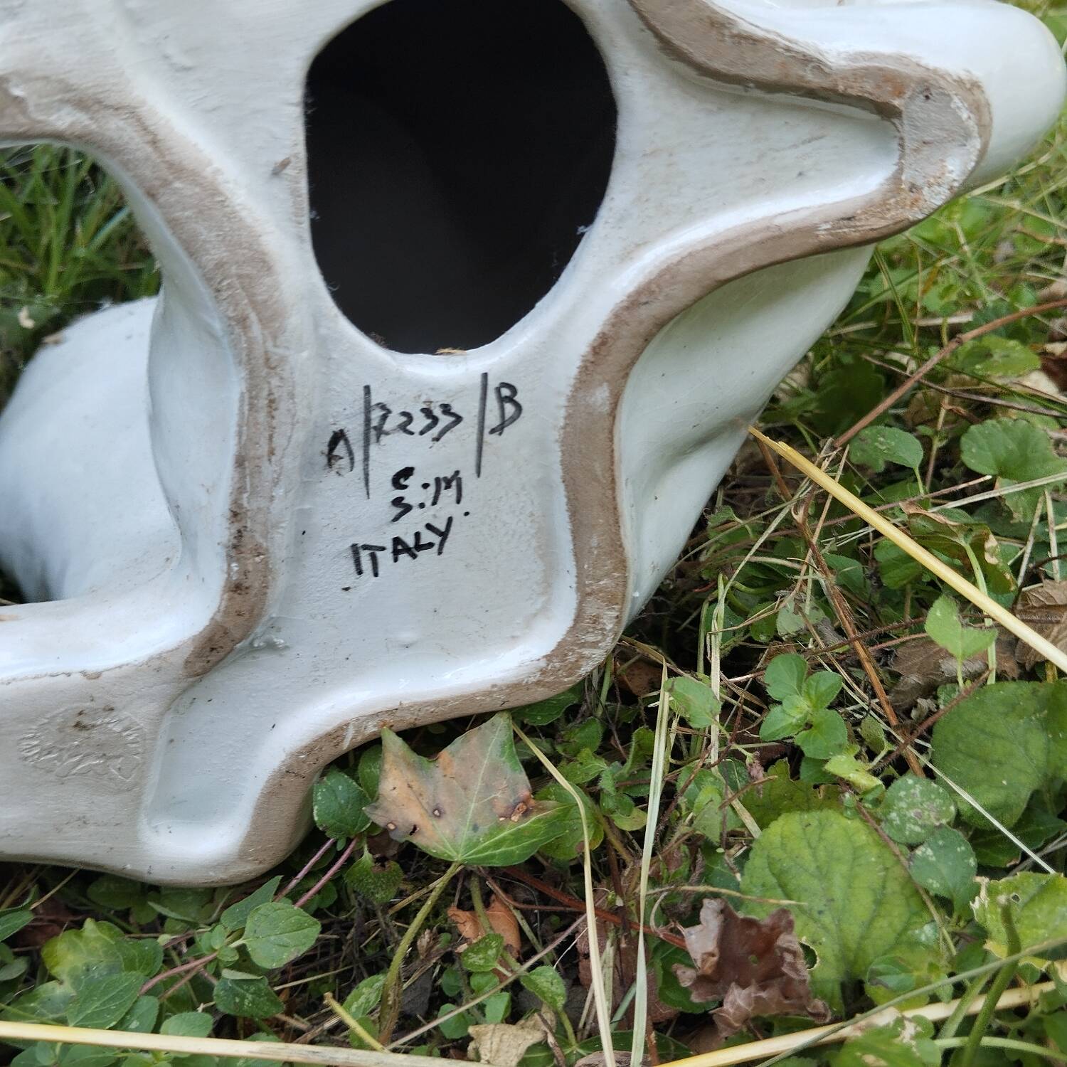 Life-size ceramic greyhound dog Italy