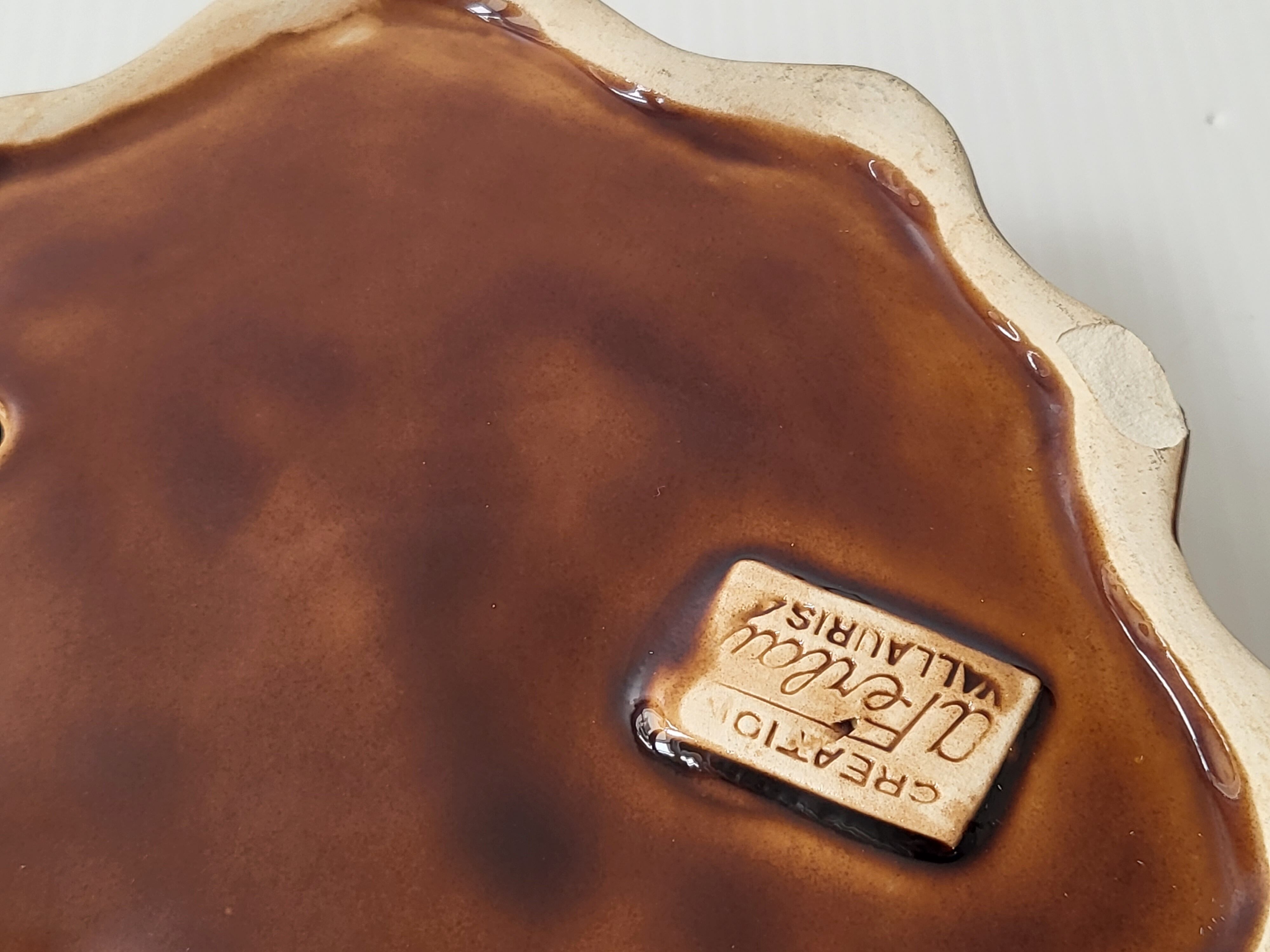 Pair of vintage Vallauris ashtrays 1960