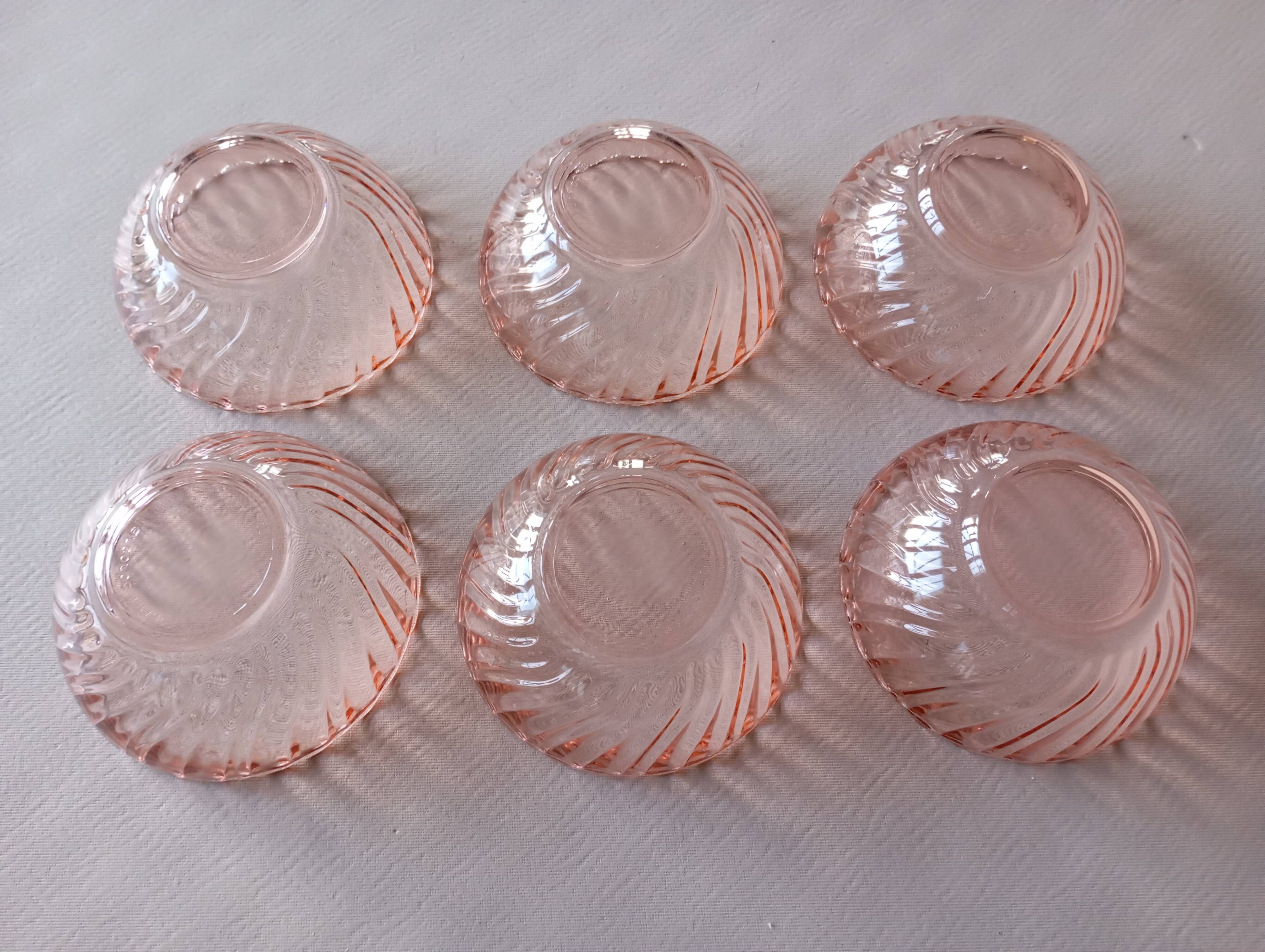 6 Rosaline Arcoroc bowls