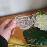 Cut Crystal Bowl with 2 Handles