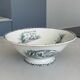 Antique ironware salad bowl, Marine model – Creil et M factory