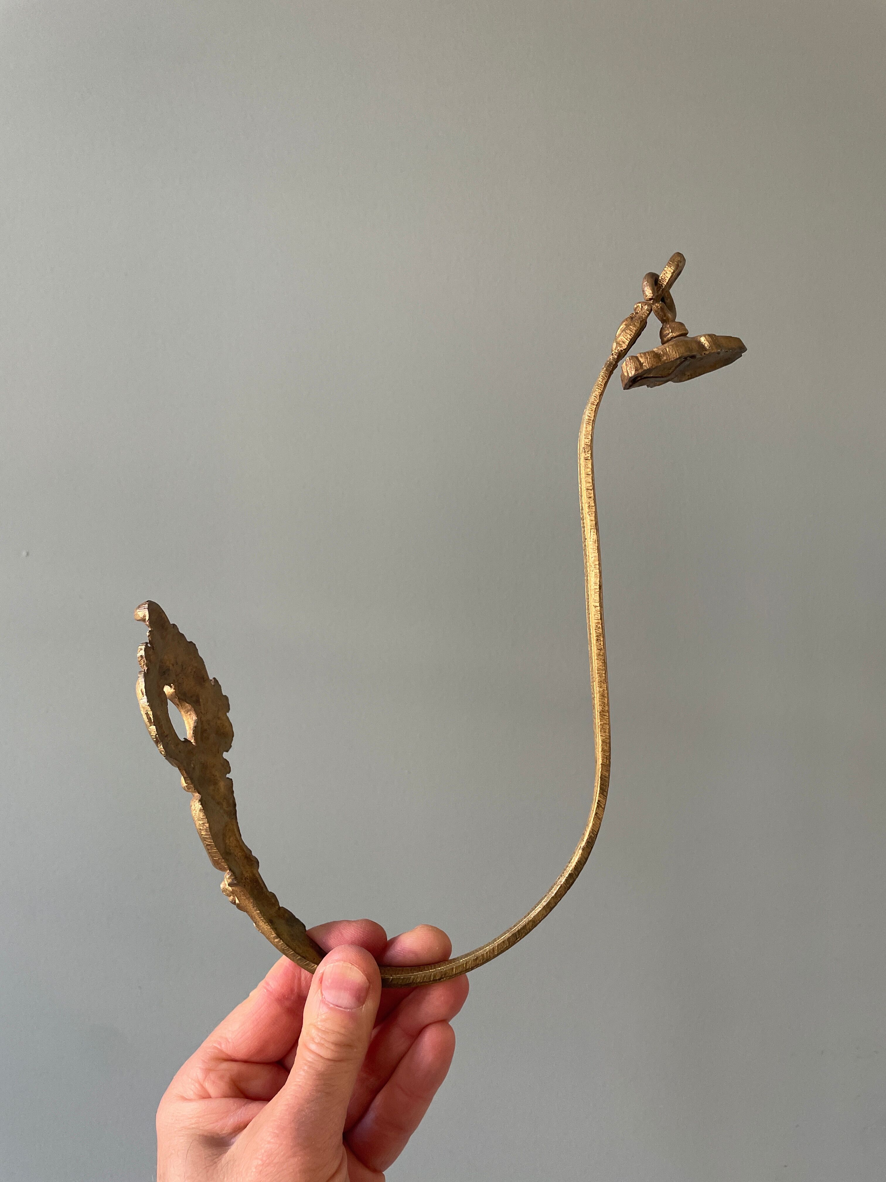 Paire de porte embrasses en bronze doré Napoléon III