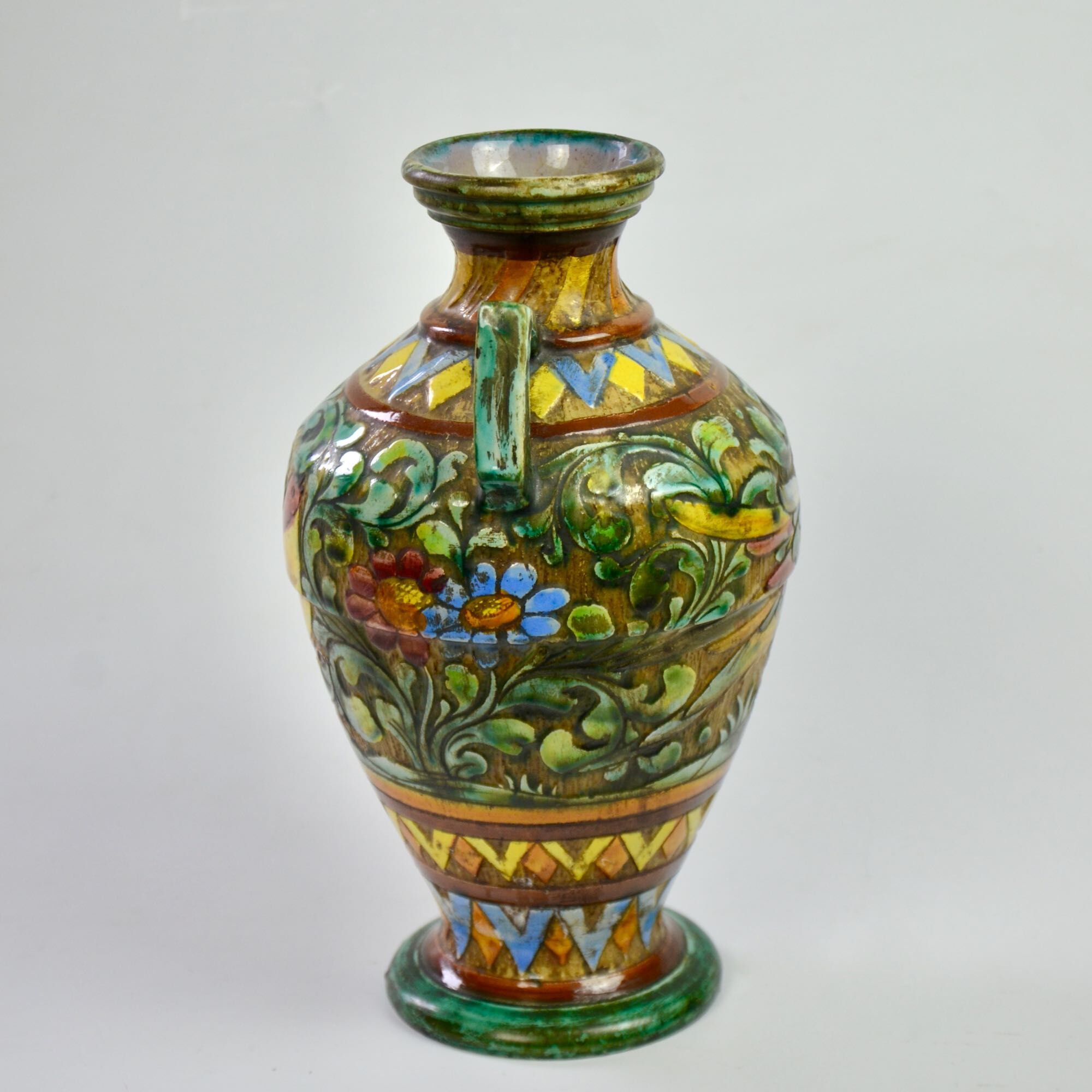 Perugia ceramic vase, Italy 1950