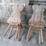 Pair of brutalist chairs