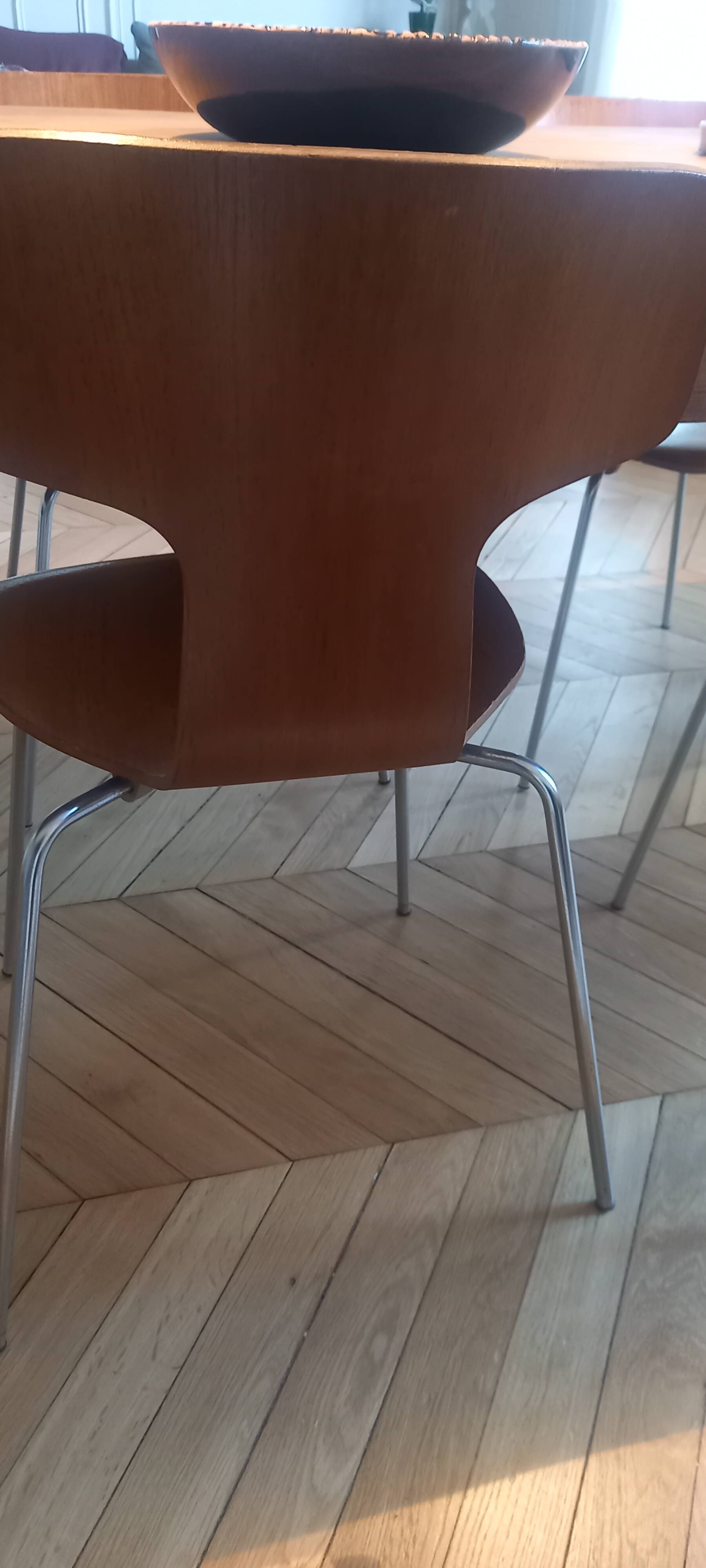 Lot de 4 Chaises Arne Jacobsen modèle Hammer