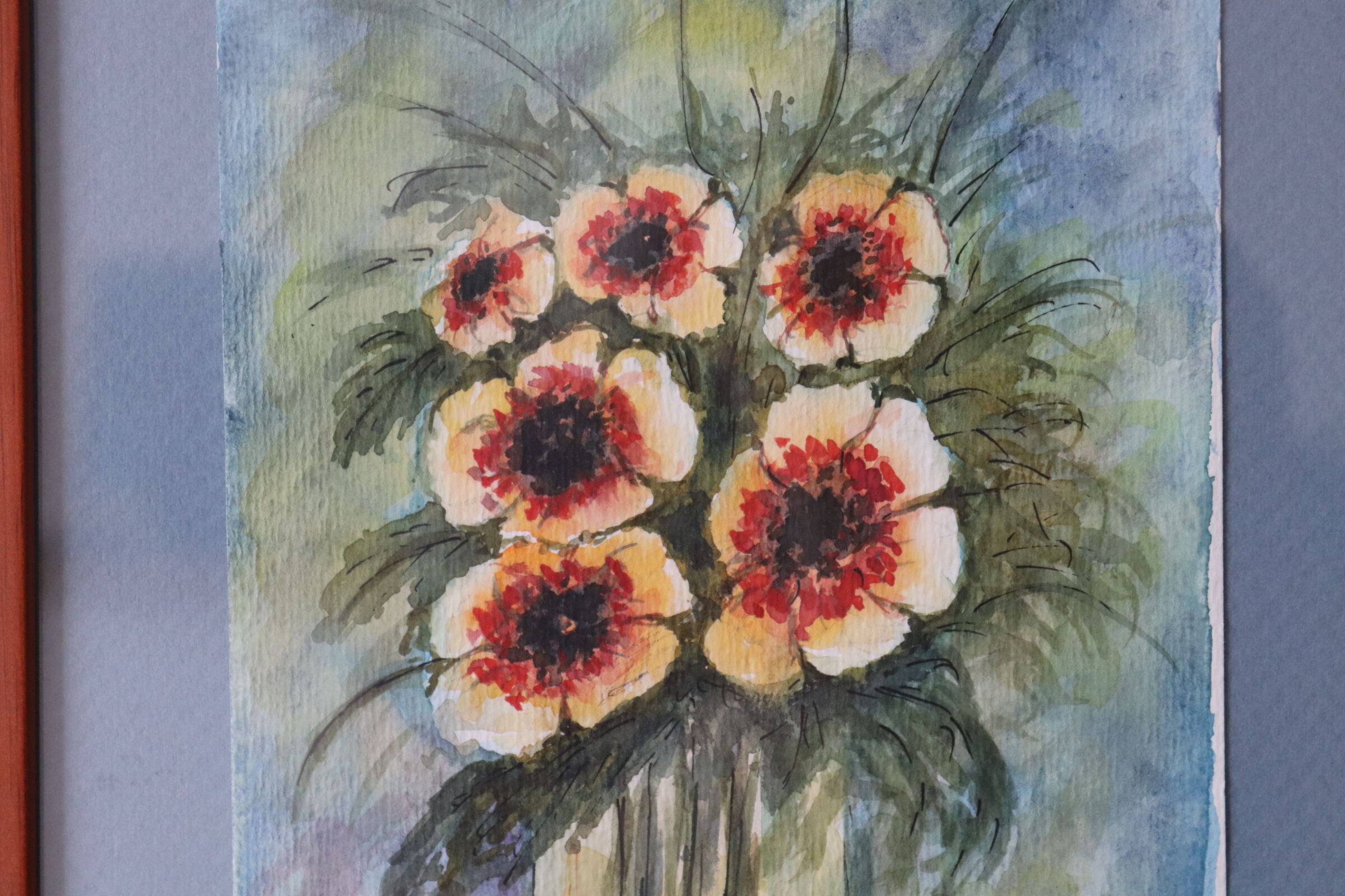 Aquarelle bouquet de fleurs