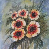 Watercolor bouquet of flower