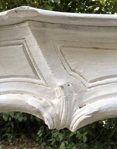 18th century wooden fireplace