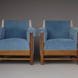 Paire de fauteuils Art Déco hollandais, années 1930