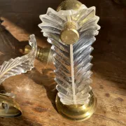 Vintage plexiglass wall lights in Hollywood Regency style from the 1960s.