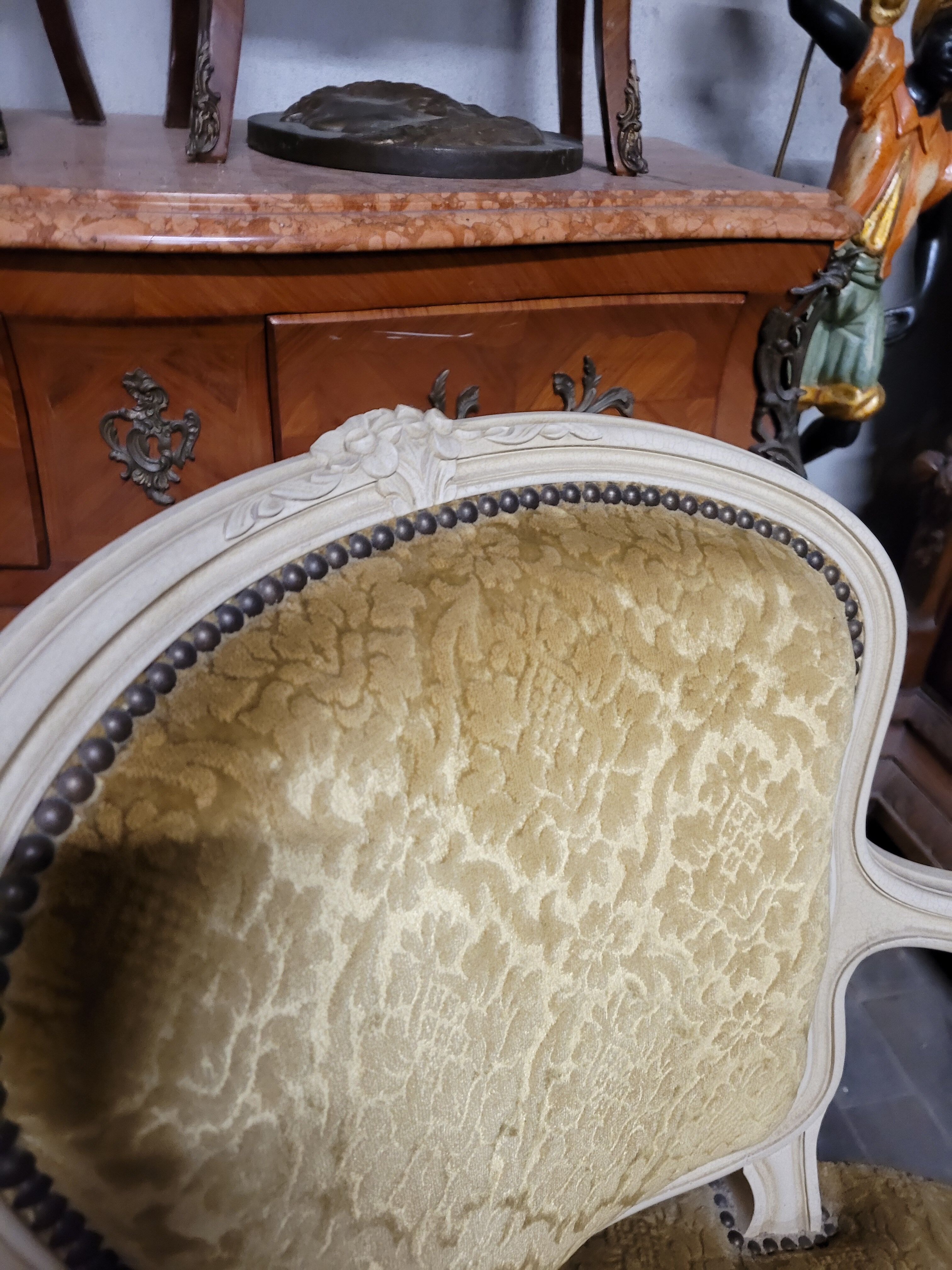 Pair of armchairs cabriolet louis xv