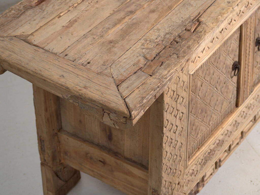Antique carved pine buffet – China, circa 1900