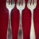 6 Oyster forks, Art Deco period 1930 - solid silver, initials YD