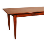 19th Century Refectorial Table in Cherry Wood with a width of 92cm