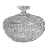 Corbeille à fruits, bonbonnière ancienne en verre