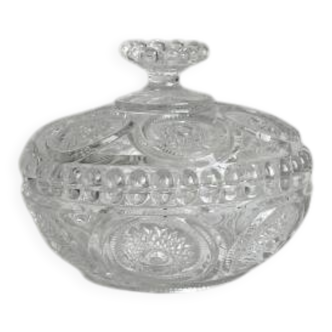 Antique glass fruit bowl