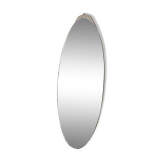 Miroir ovale vintage français 117x46cm