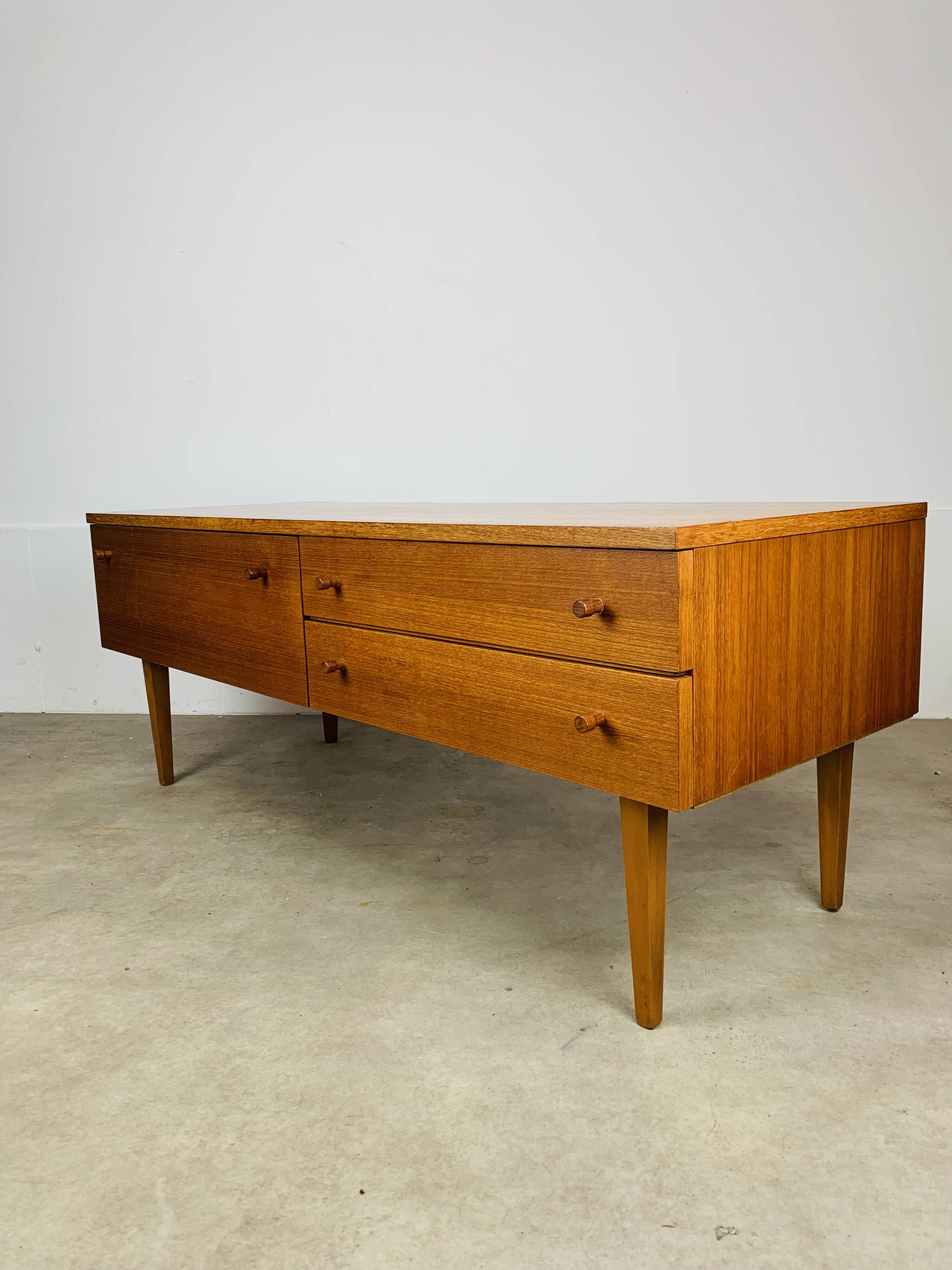 Vintage Scandinavian teak sideboard from the 1960s, TV stand