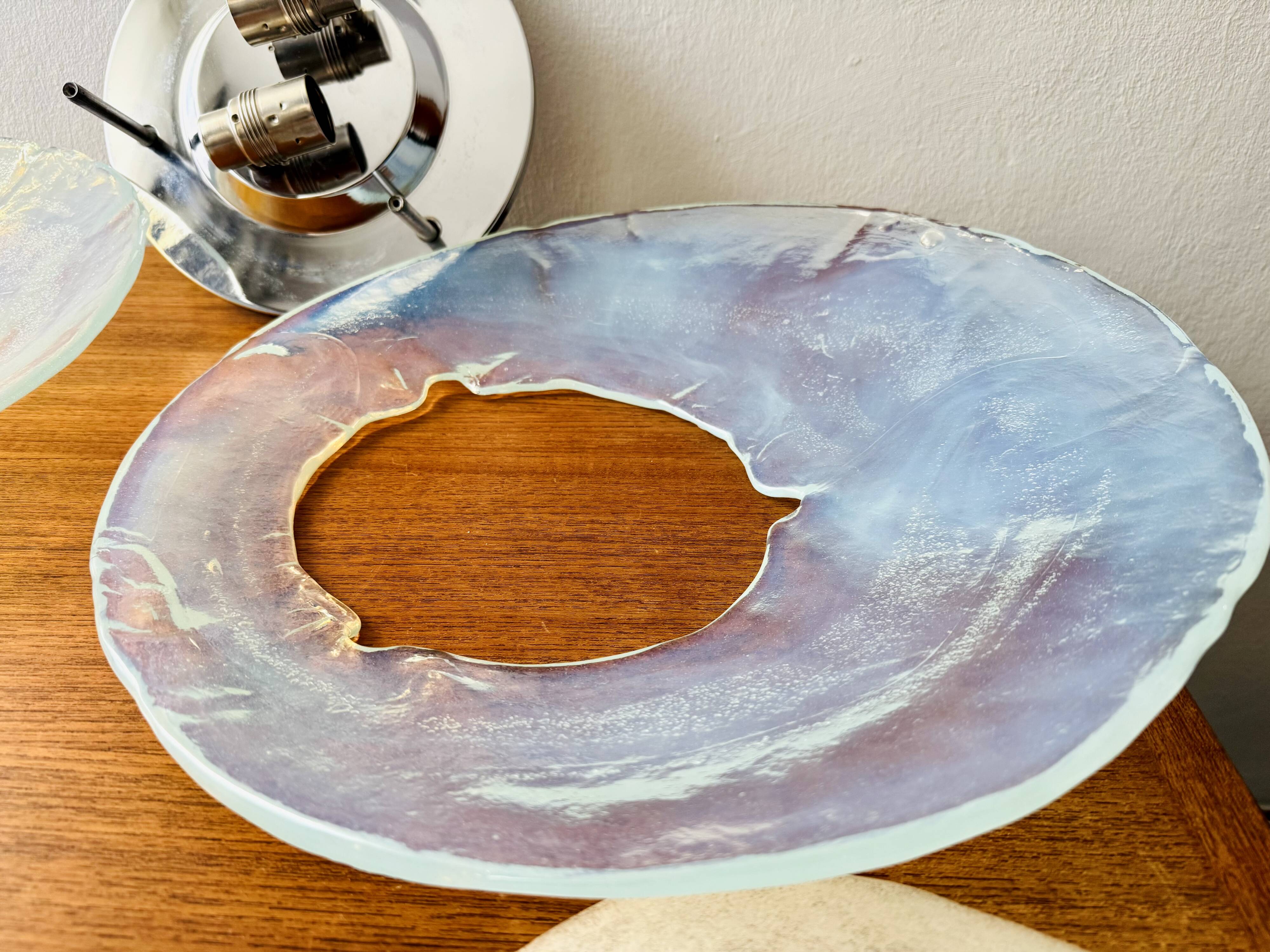 Murano Glass Flush or Wall Lamp by Carlo Nason for Mazzega