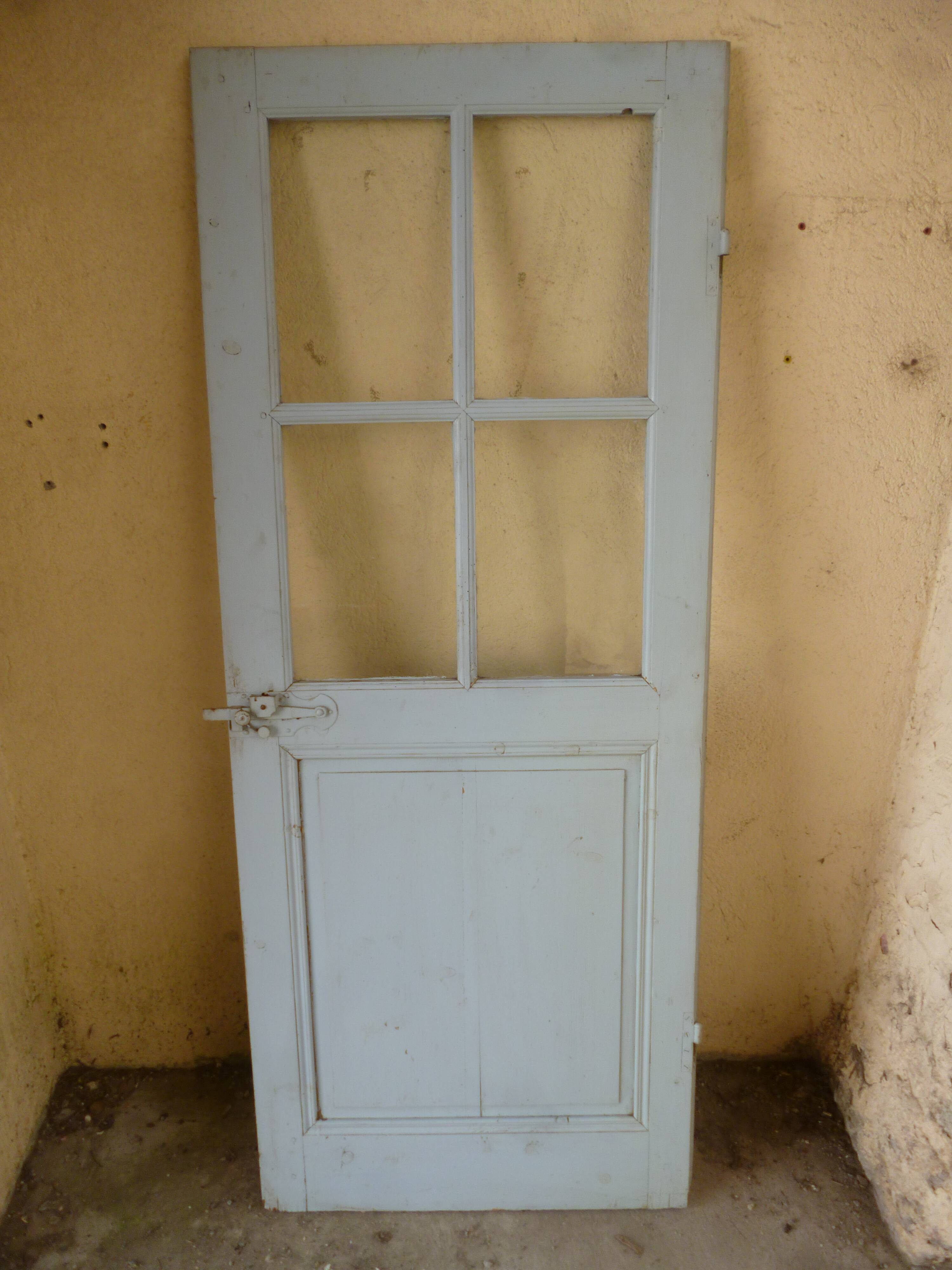 Old door blue patina