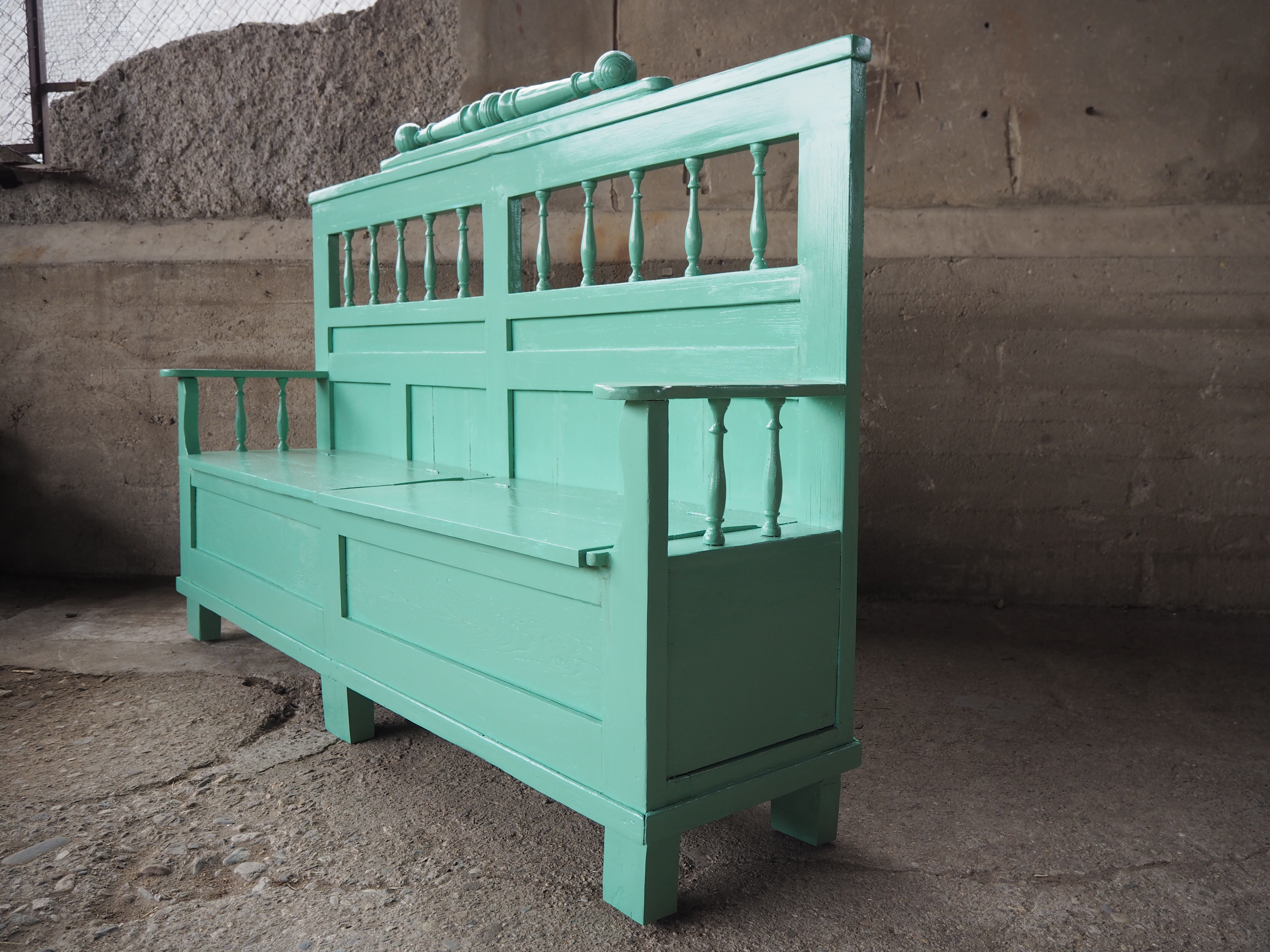 Antique Wooden Bench, 1920s