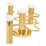 1 of 2 Sciolari Leola wall-mounted ceiling light in brass, Germany, 1970s