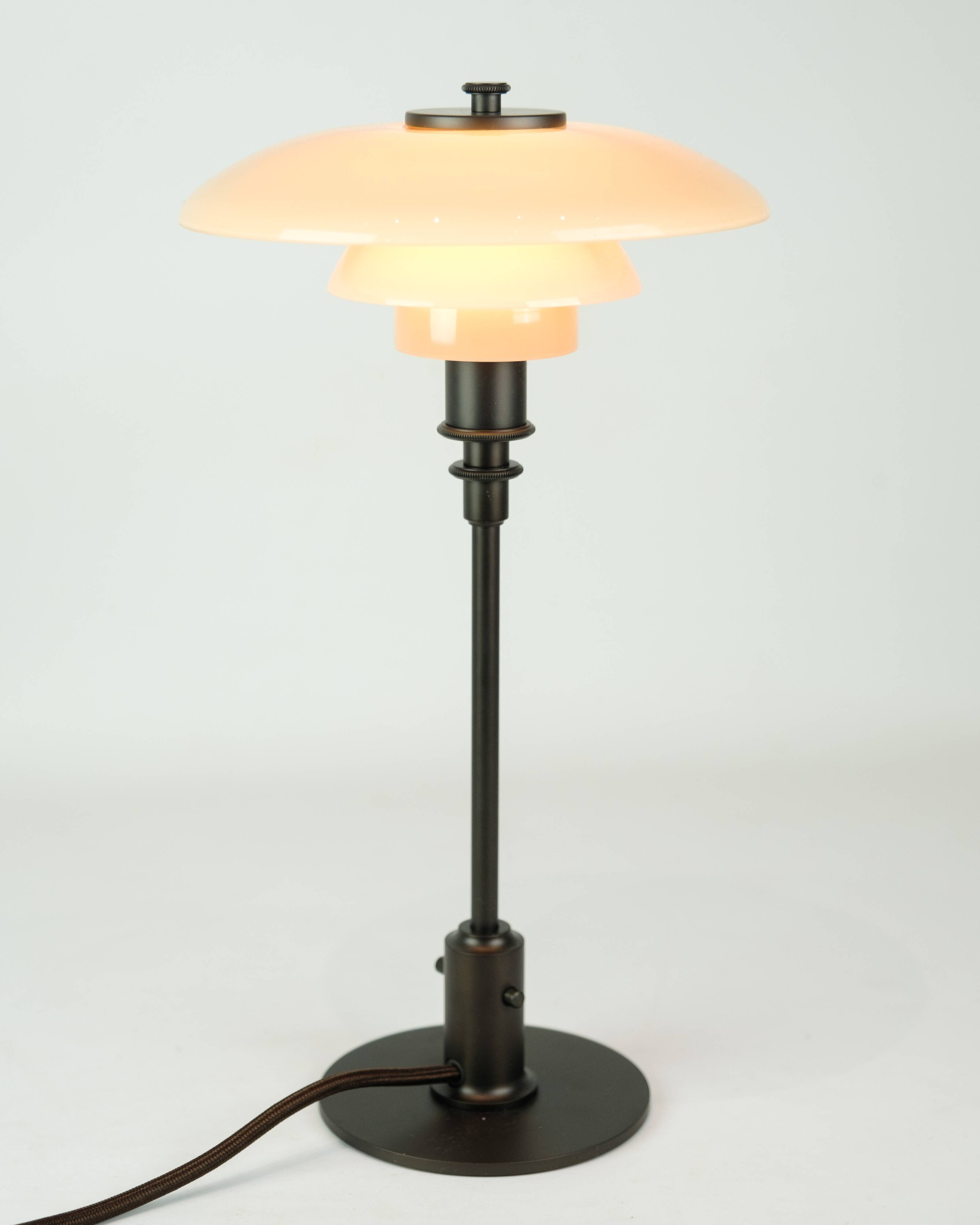 PH 2/1 Table Lamp Limited Edition In Dusty Terracotta By Poul Henningsen