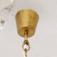 Cylindrical brass and crystal chandelier by Tyringe for Orrefors, Sweden.