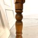 English farmhouse table in solid pine from the late 19th century, L187cm.