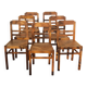 7 bistro chairs stamped indissoluble 50s